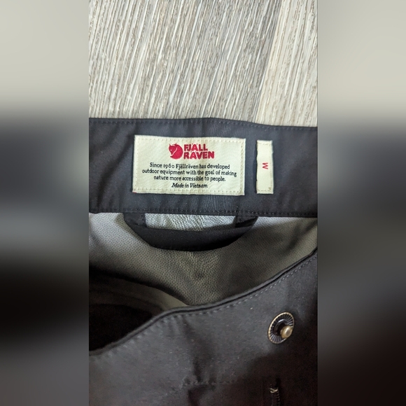 Fjallraven Eco-shell Waterproof trekking pants women's medium - Picture 5 of 7